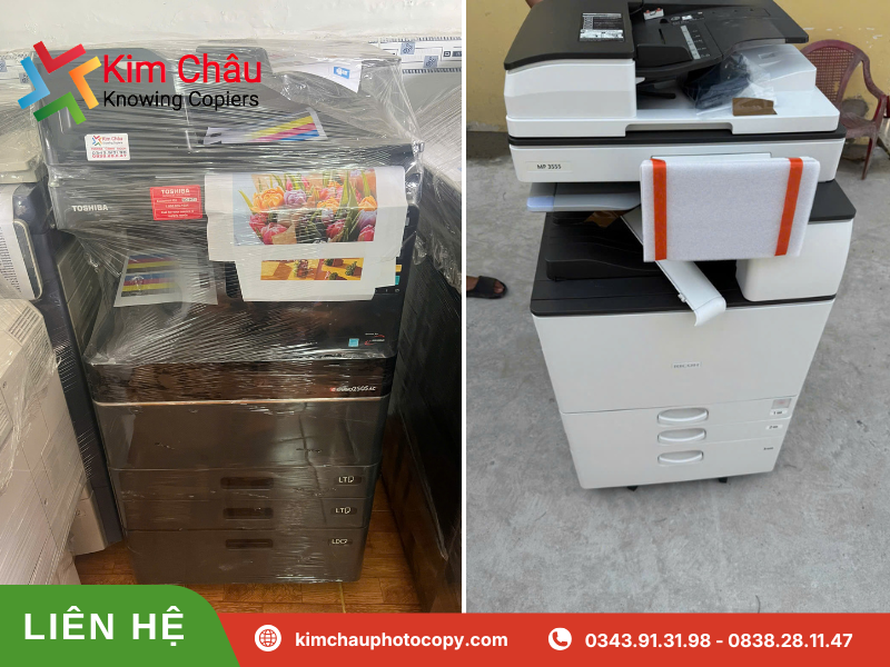 Kim Châu chuyên bán máy photocopy Toshiba Ricoh giá tốt uy tín